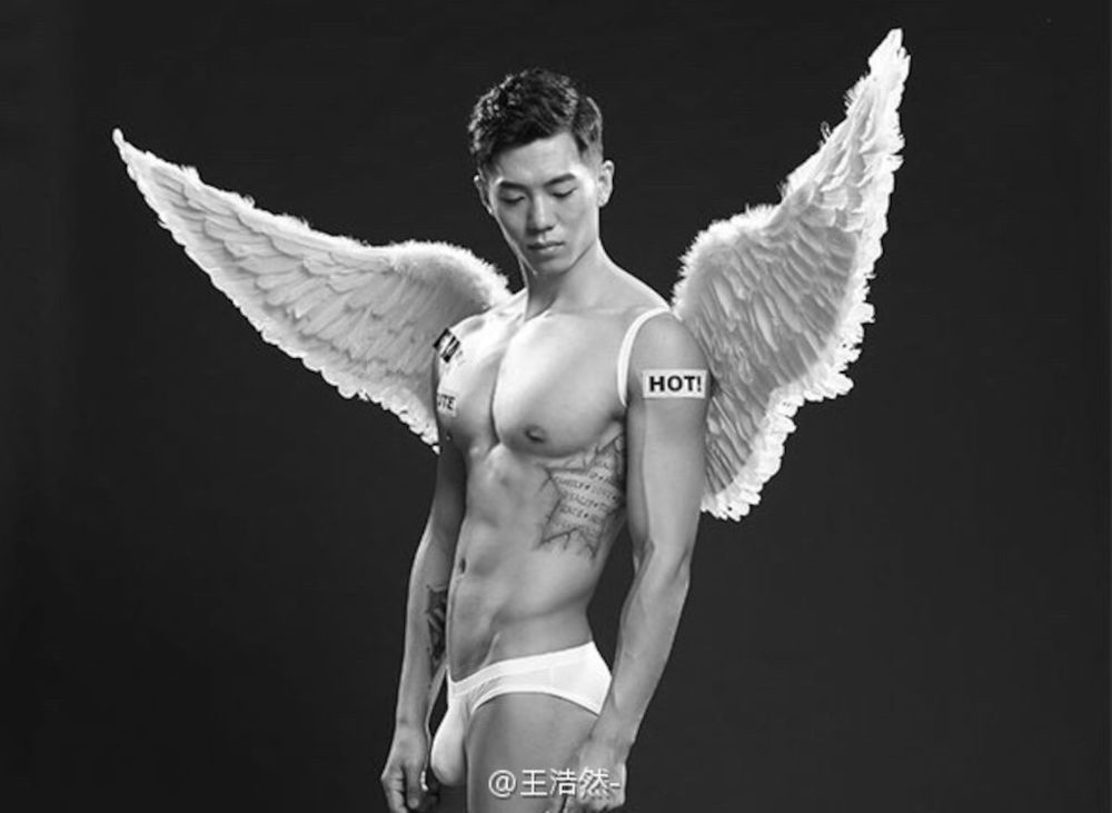 帥氣的中國健身教練兼男模王浩然拍攝GV野戰小受展現強大攻势_037.jpg